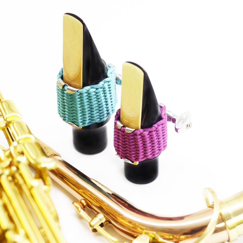 OriGlam Ligature Saxophone Alto Laiton Plaqué Or - Universelle - Pour Embouchure Professionnels Et Débutants